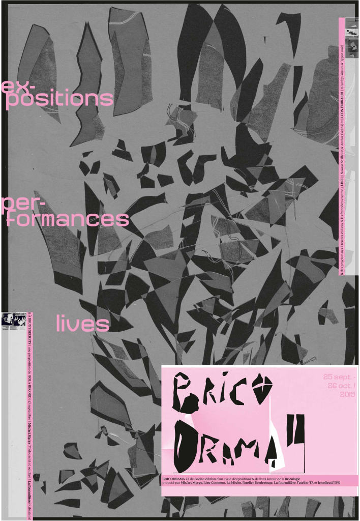 Affiche Bricodrama II - Atelier TA Arts Visuels Lieux d'Artistes